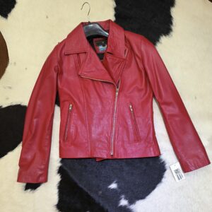 CAMPERA MOTORISTA MUJER CON CUELLO