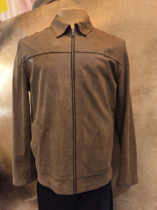 CAMPERA DE CUERO CLASICA HOMBRE