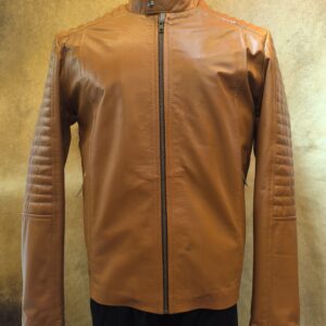 CAMPERA DE CUERO MOTORISTA HOMBRE