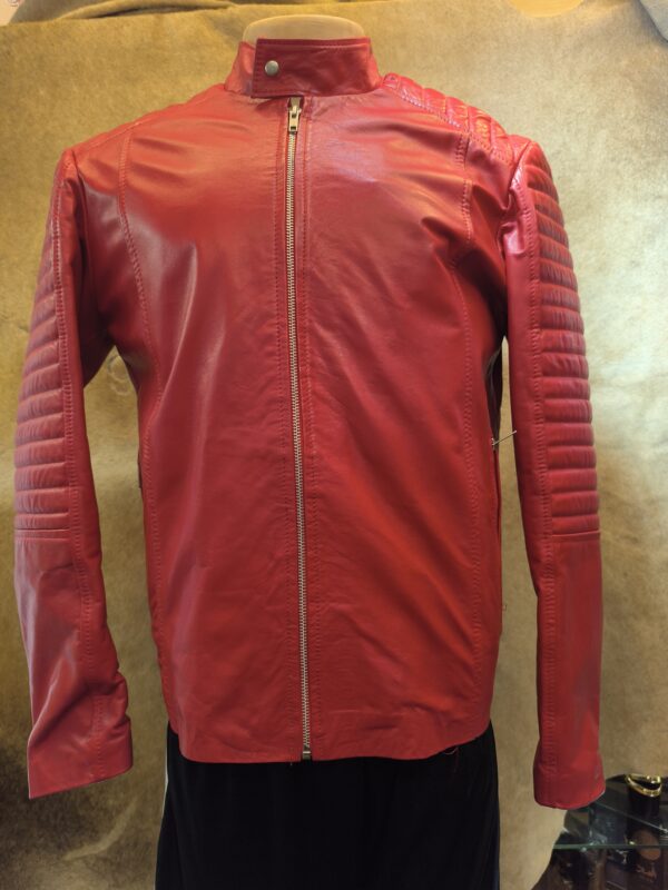 CAMPERA DE CUERO MOTORISTA HOMBRE - Imagen 2